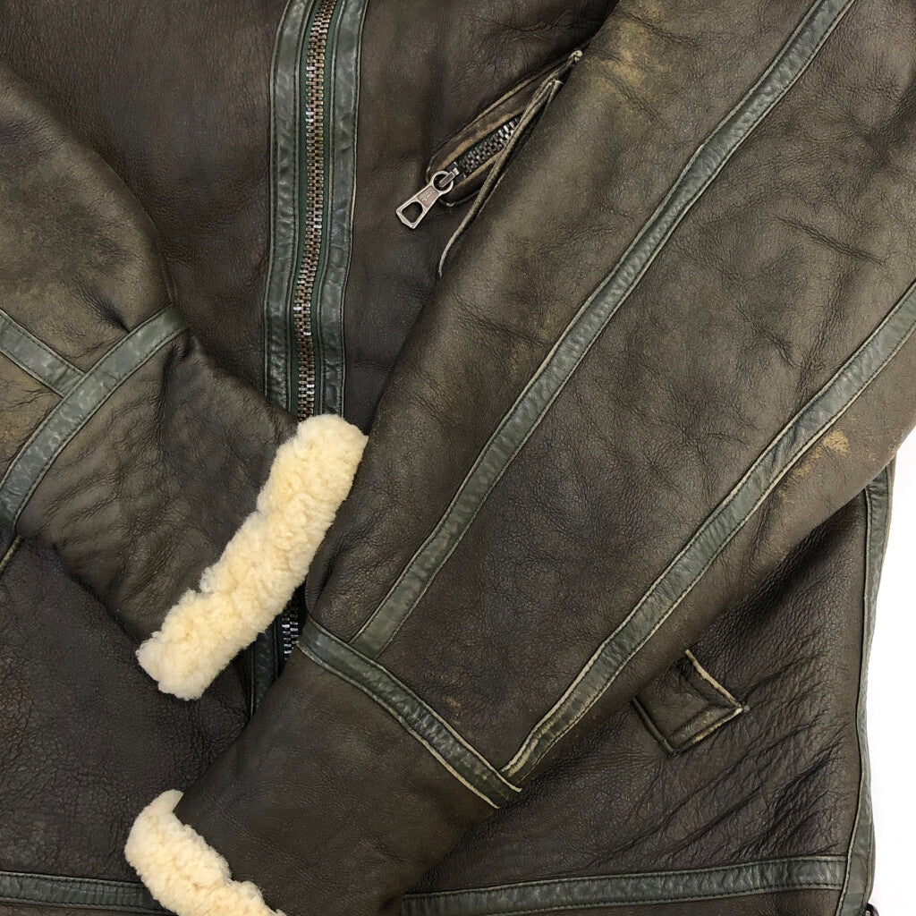 UNKNOWN TYPE B-3 Mouton Leather Jacket