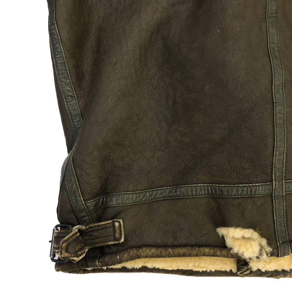 UNKNOWN TYPE B-3 Mouton Leather Jacket