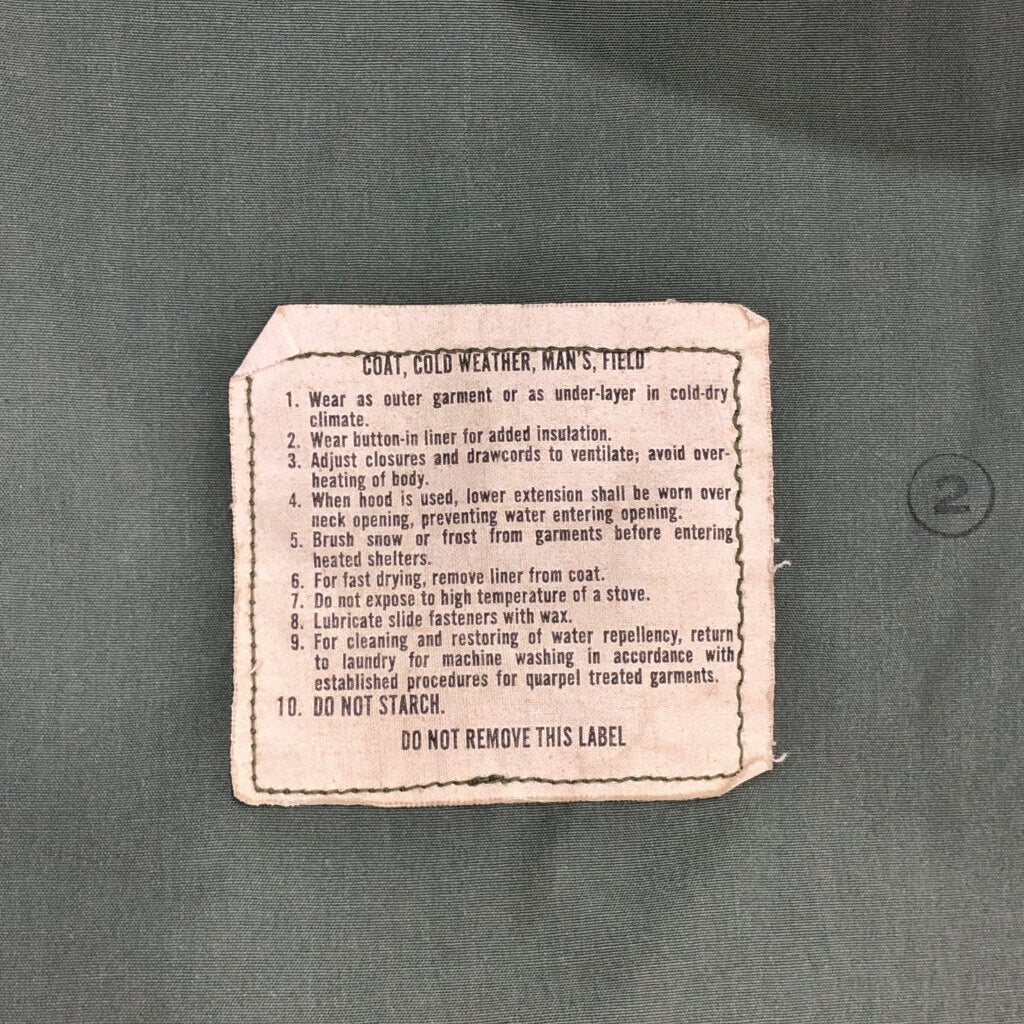 70s U.S.ARMY M-65 Field Jacket 3rd Gray Liner Military Jacket