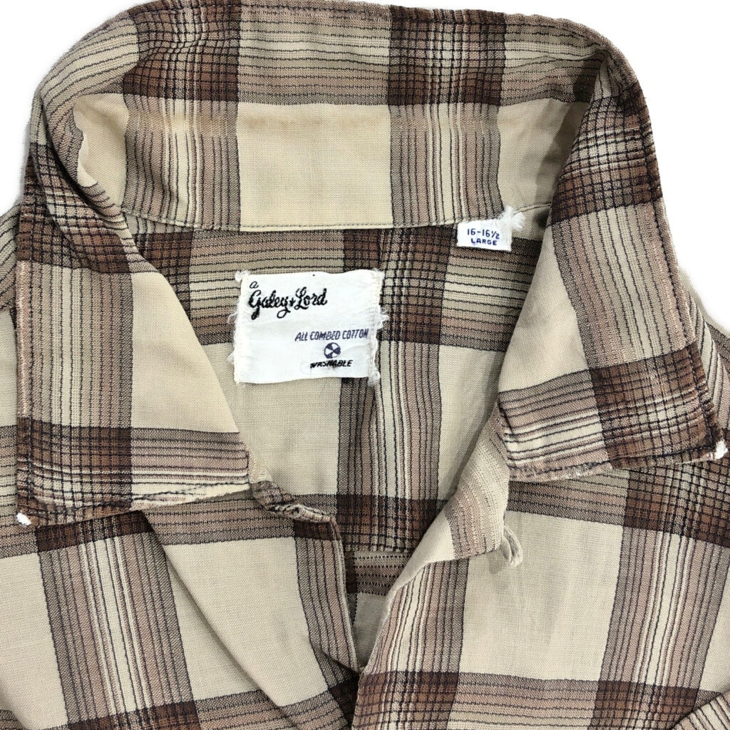 60s Galey Load Check Shirt