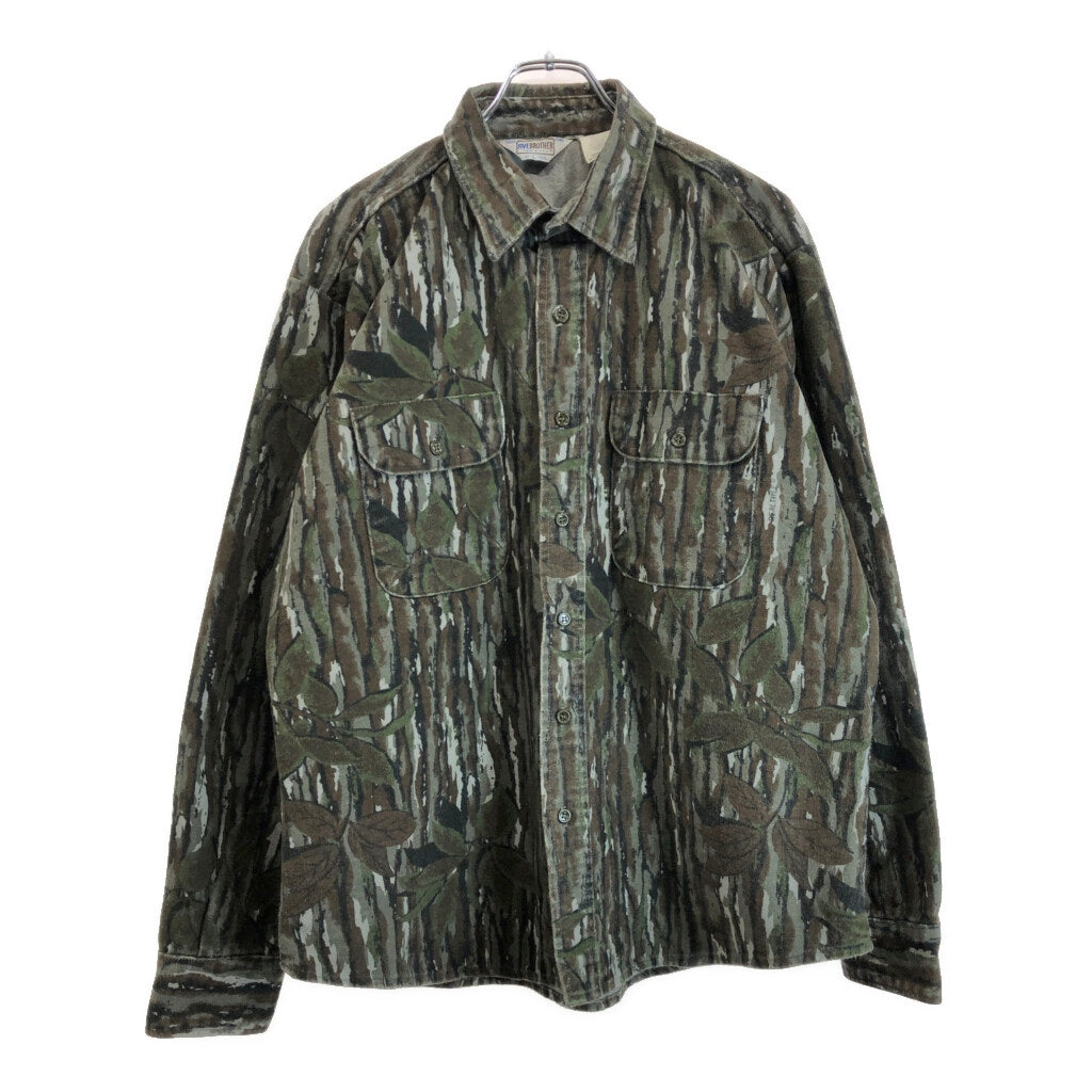 90s FIVE BROTHER RealTree Camo Chamois Shirt