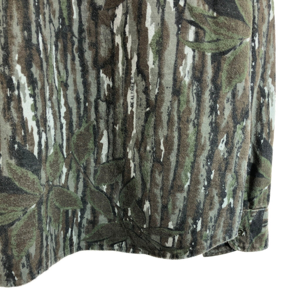 90s FIVE BROTHER RealTree Camo Chamois Shirt