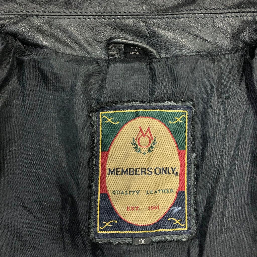 メンバーズオンリー Leather Jacket