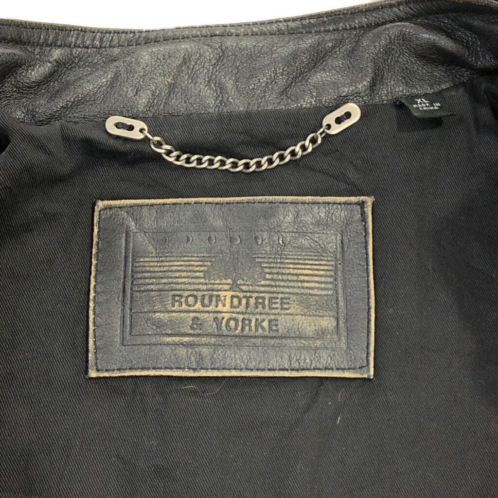 ROUNDTREE＆YORKE Single Riders Leather Jacket