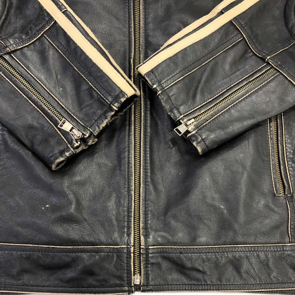 ROUNDTREE＆YORKE Single Riders Leather Jacket