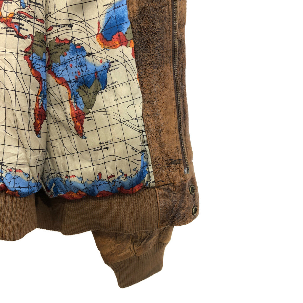 ADVENTURE BOUND BY WILSON A-2 Flight Military Jacket