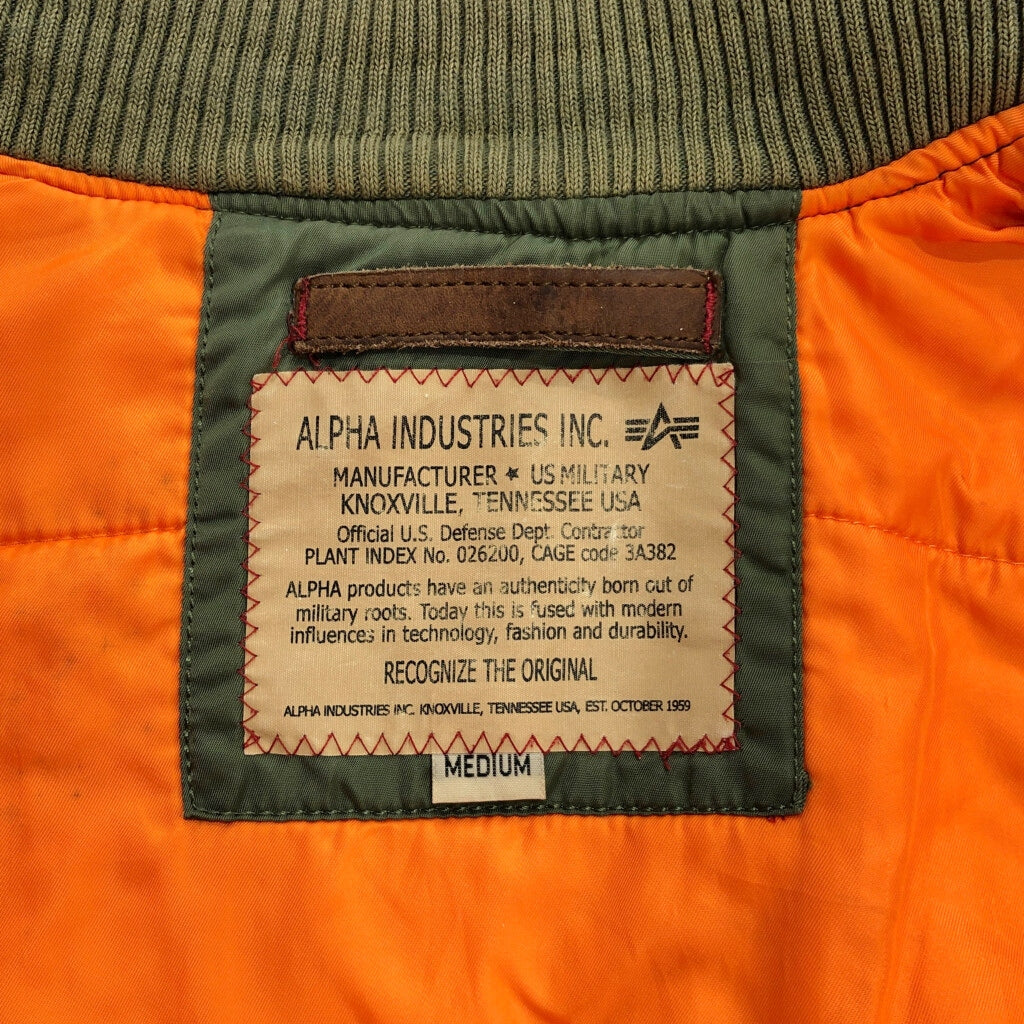 ALPHA INDUSTRIES MA-1 Flight Jacket Military Jacket