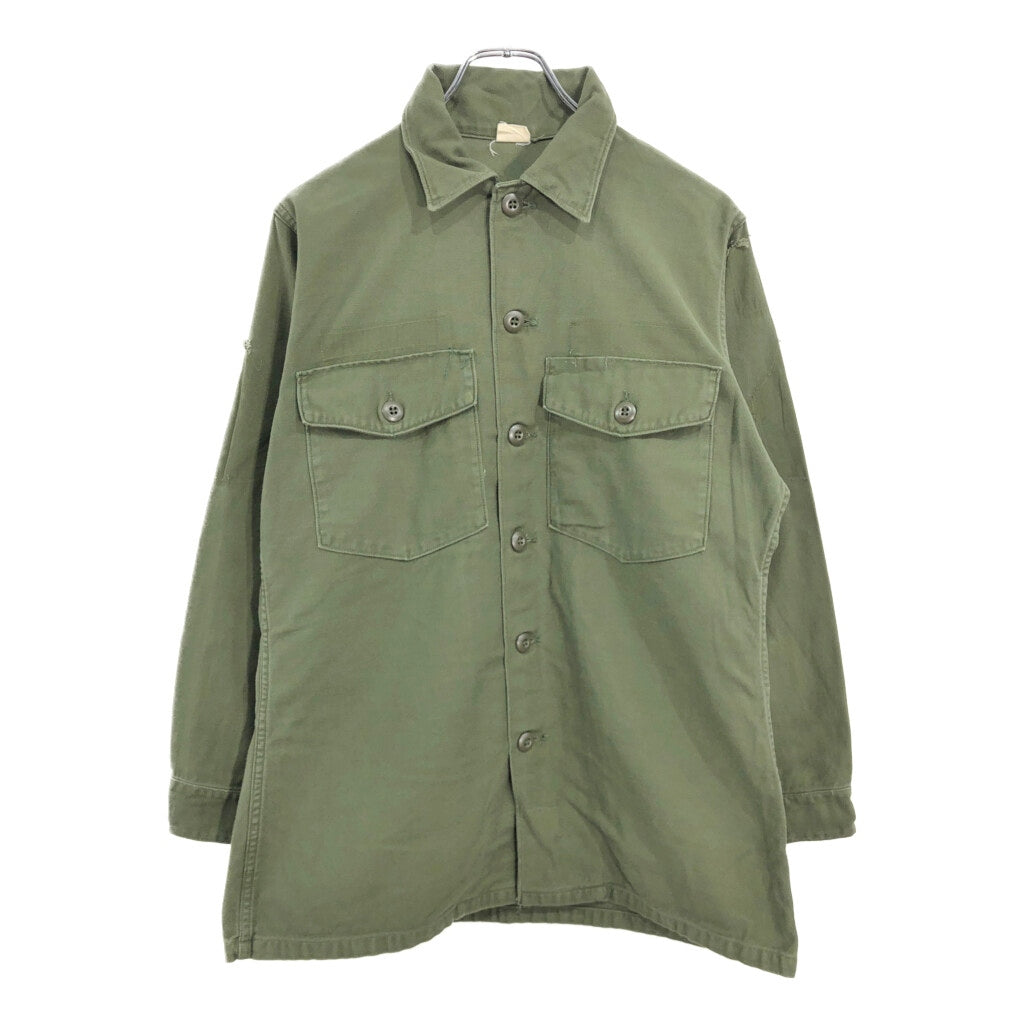 60s U.S. ARMY OG-107 Cotton Sateen Shirt Military Shirt