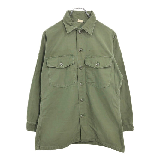60s U.S. ARMY OG-107 Cotton Sateen Shirt Military Shirt