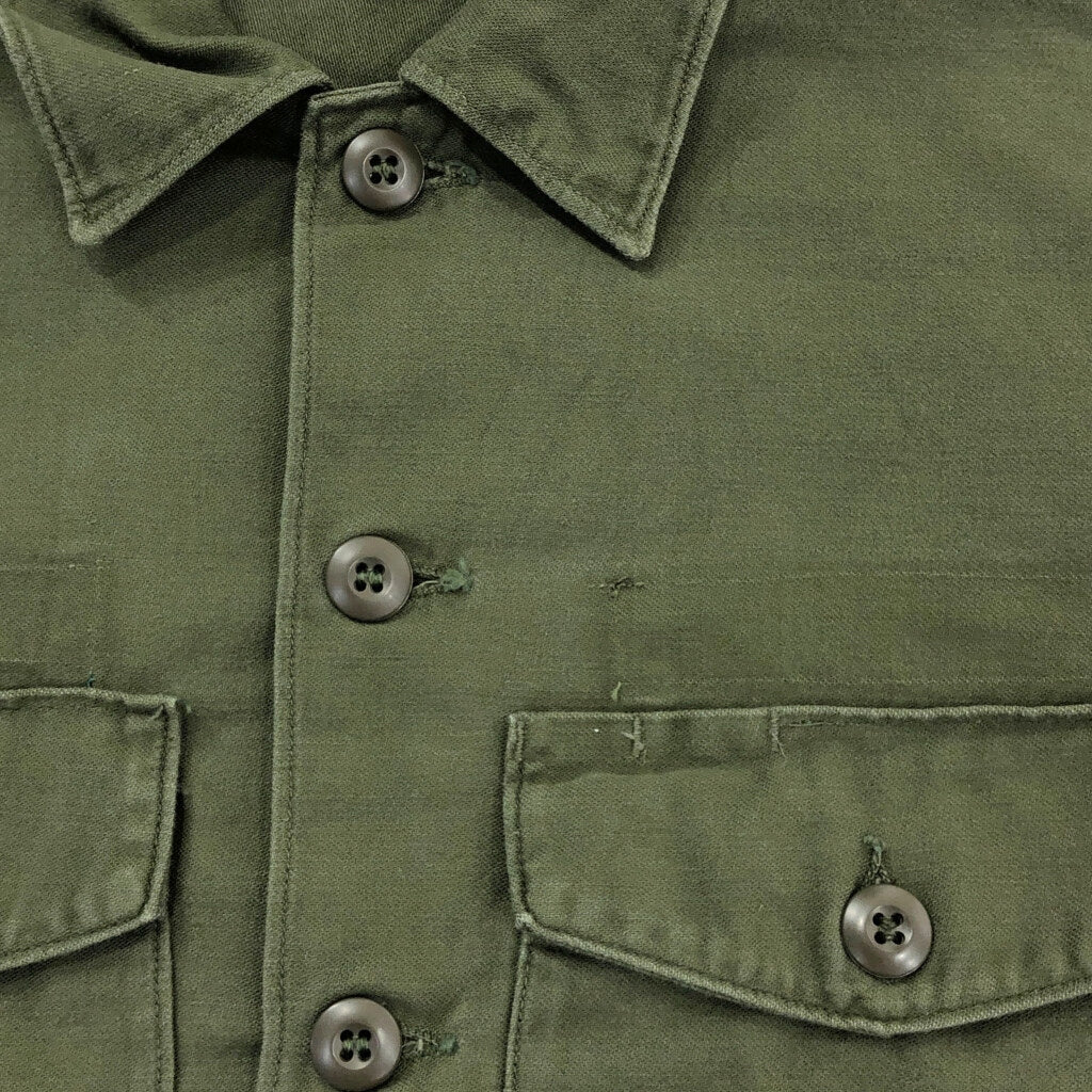 60s U.S. ARMY OG-107 Cotton Sateen Shirt Military Shirt