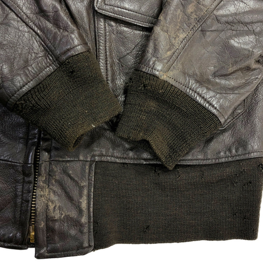 60s U.S. NAVY G-1 Flight Jacket Military Jacket