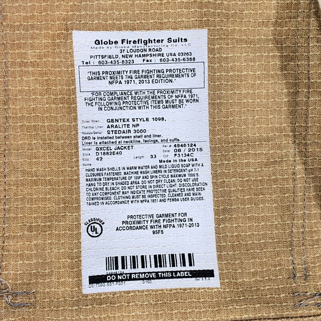 Globe Firefighter Suits Work Jacket