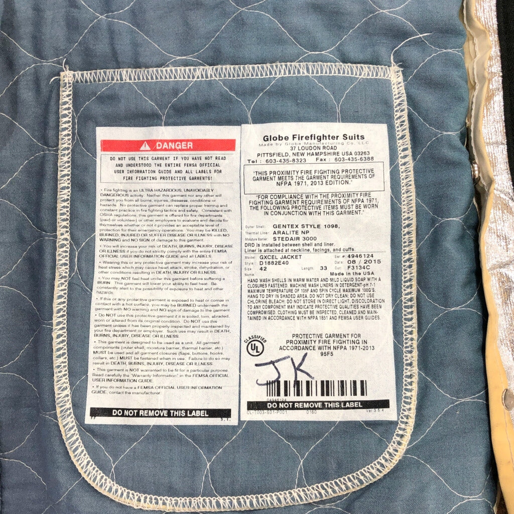 Globe Firefighter Suits Work Jacket