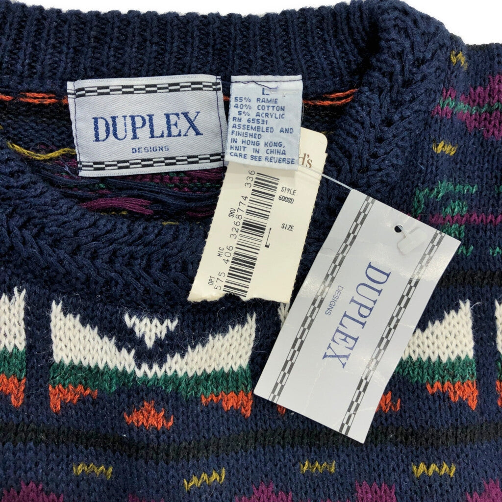 90s DUPLEX Crewneck Sweater