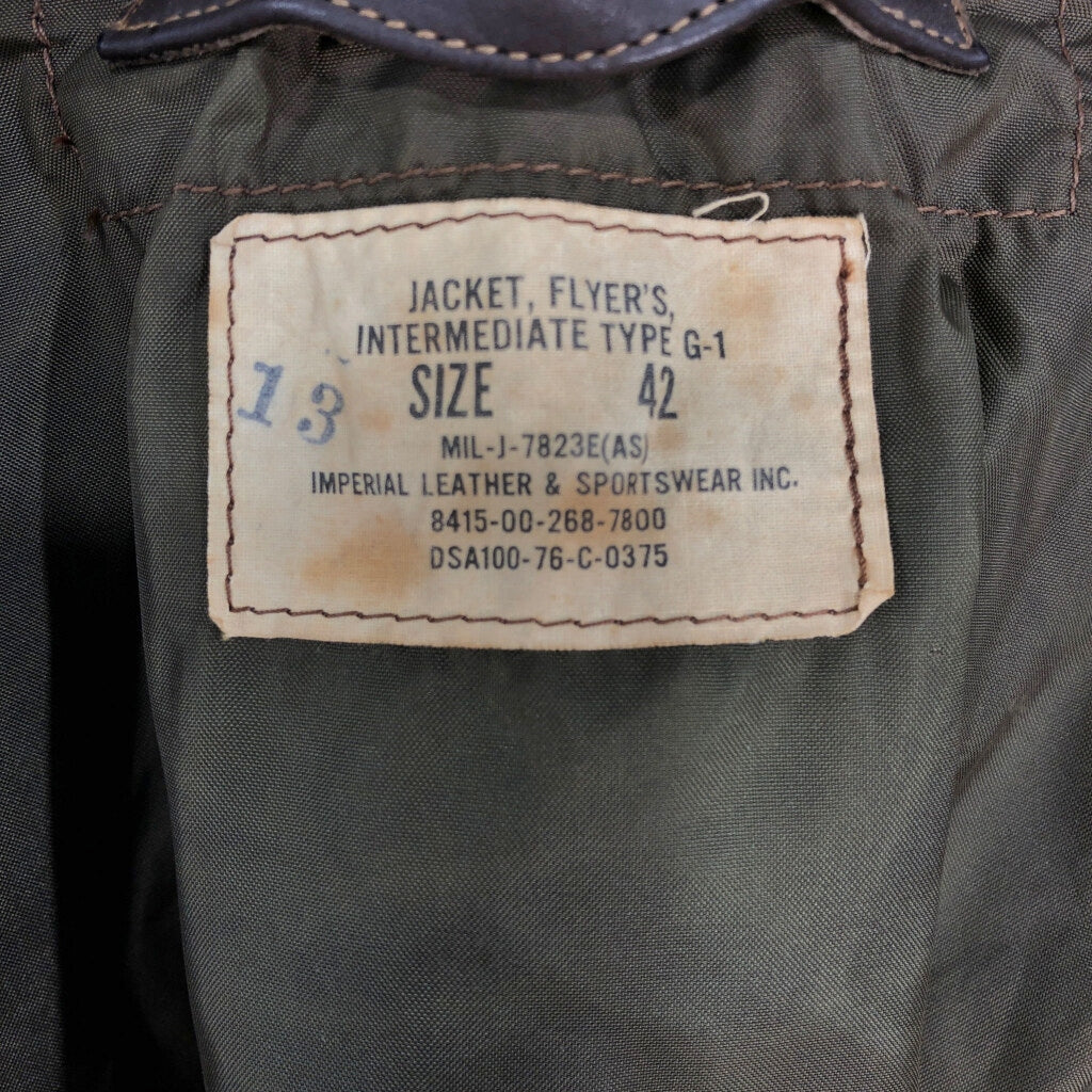70s U.S.AIRFORCE G-1 Flight Jacket Military Jacket