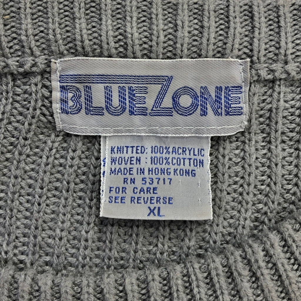 90s BLUE ZONE Crewneck Sweater