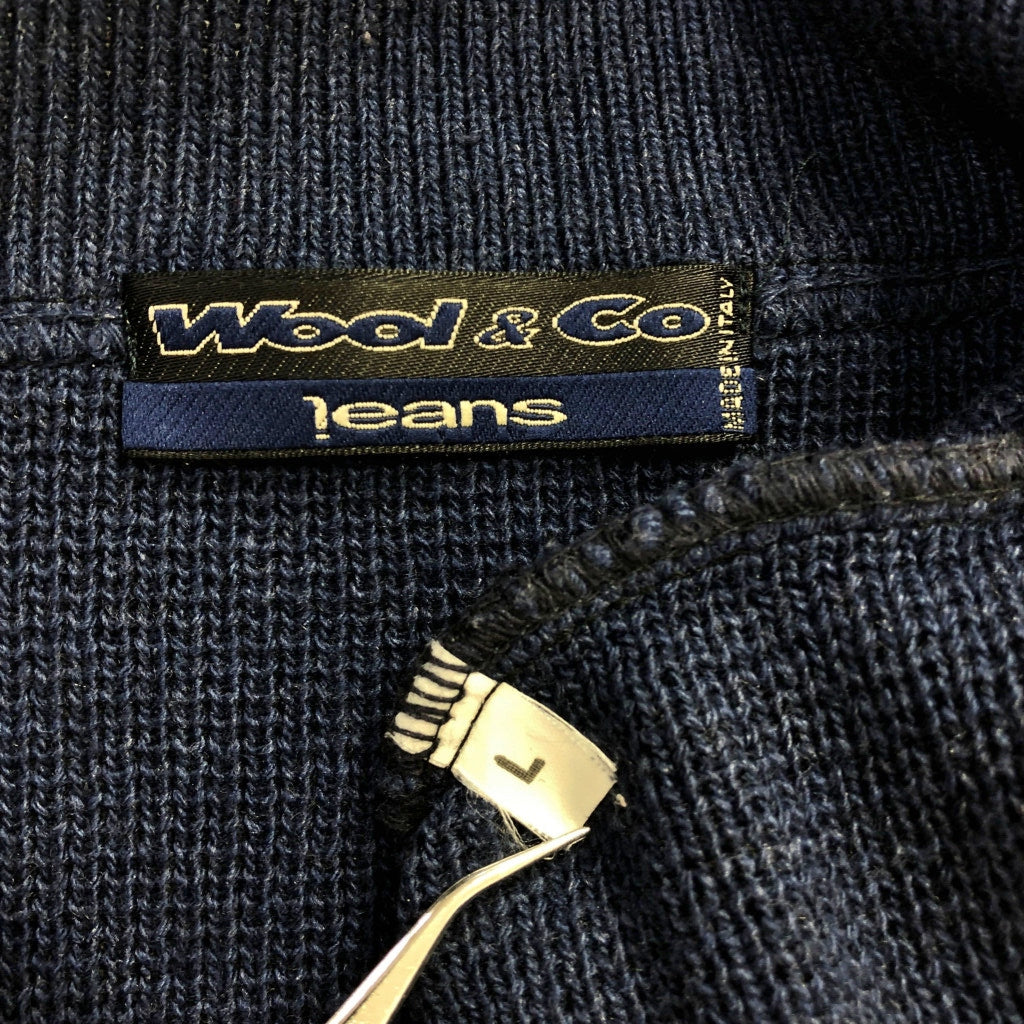 90s WOOL & CO JEANS Full Zip Sweater