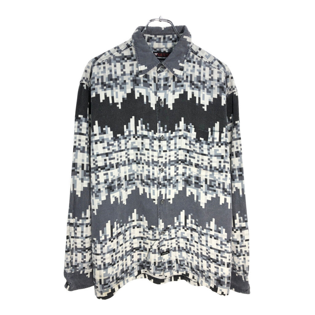 00s GUESS JEANS Patterned Shirt