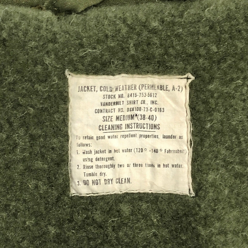 70s U.S. NAVY A-2 Deck Military Jacket