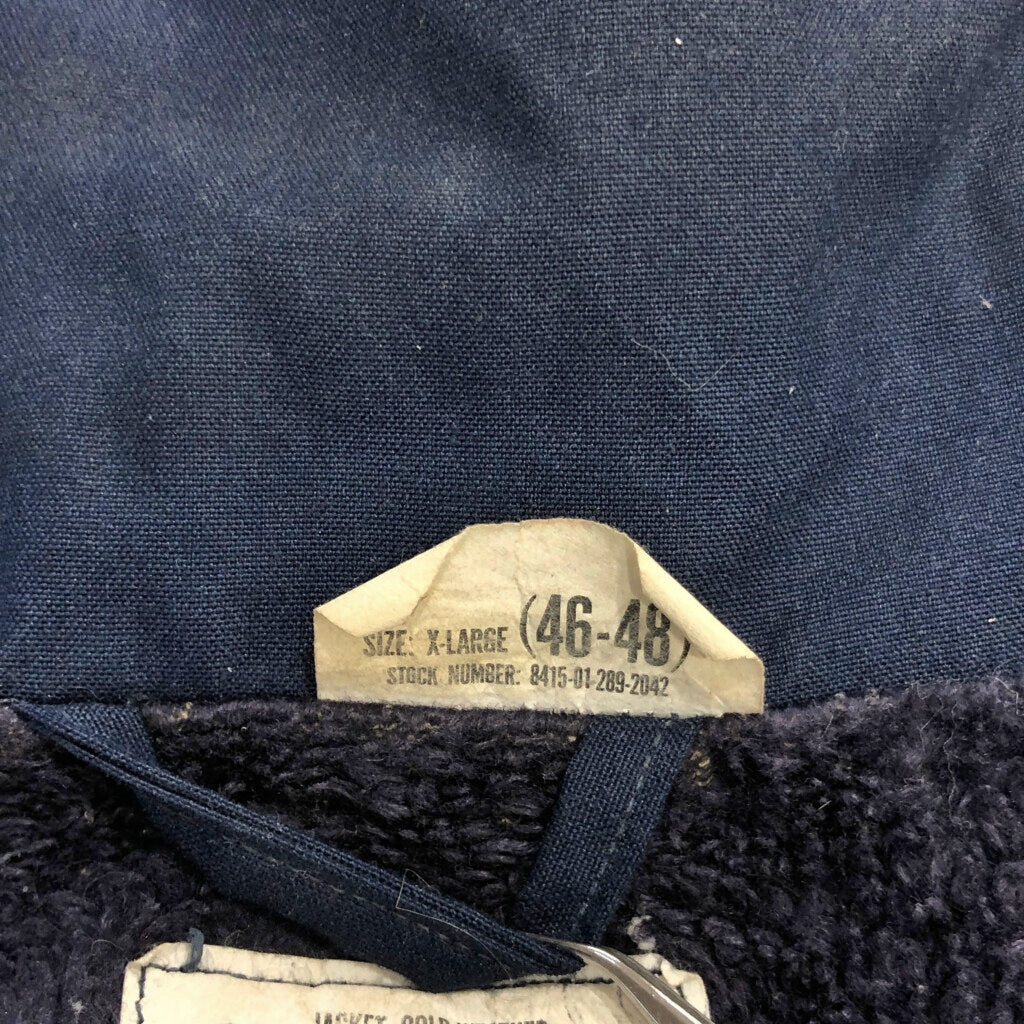 90s U.S. NAVY A-2 Deck Military Jacket