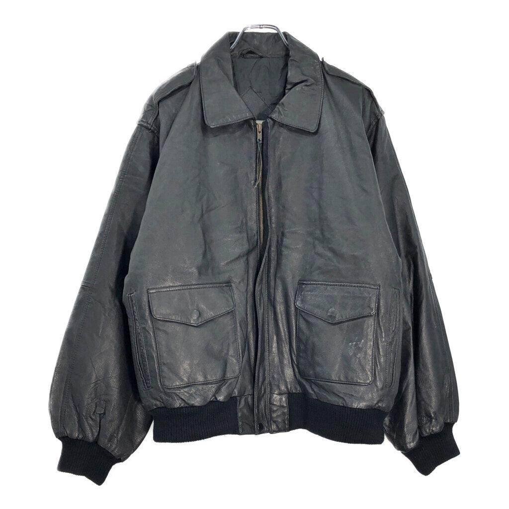 00s BURK'S BAY A-2 Flight Leather Jacket