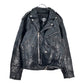 DIAMOND PLATE BUFFALO LEATHER Double Riders Leather Jacket