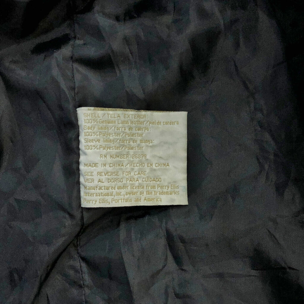 90s PERRY ELLIS Leather Jacket