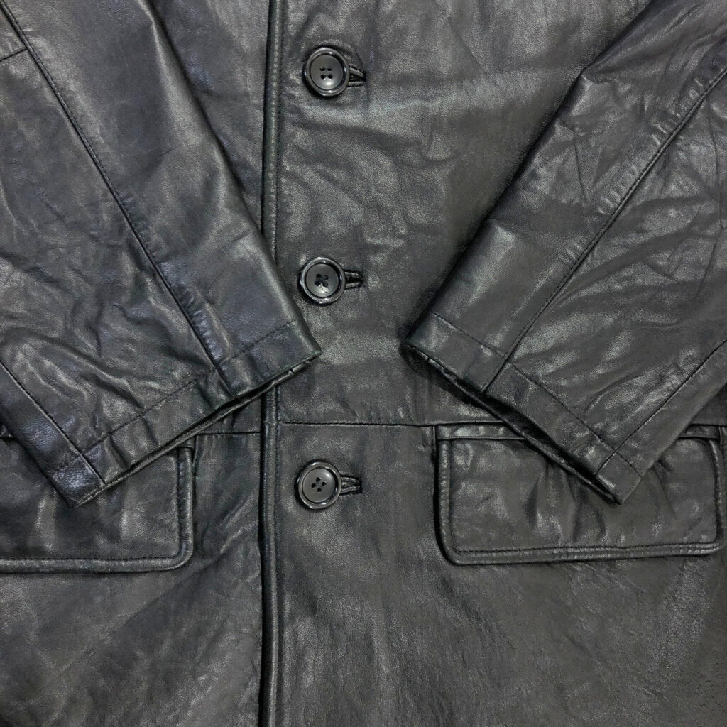90s PERRY ELLIS Leather Jacket