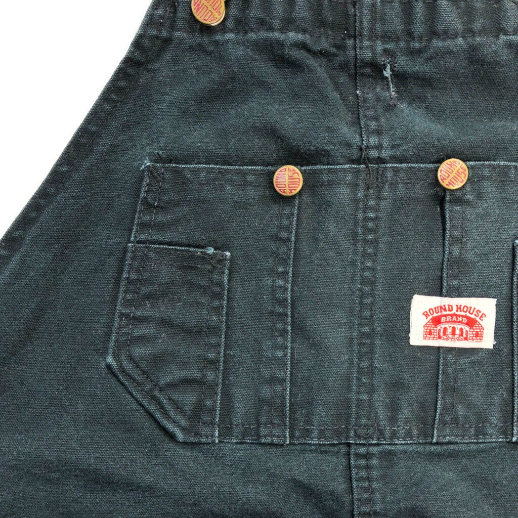 ROUND HOUSE Duck Double Knee Bib Overall Duck Overall
