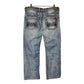 Buckle Denim Pants