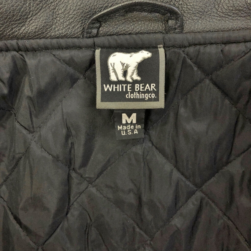 90s WHITE BEAR Stadium Jacket