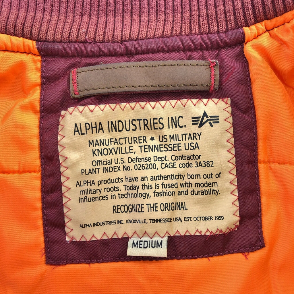 ALPHA INDUSTRIES MA-1 Flight Jacket Military Jacket