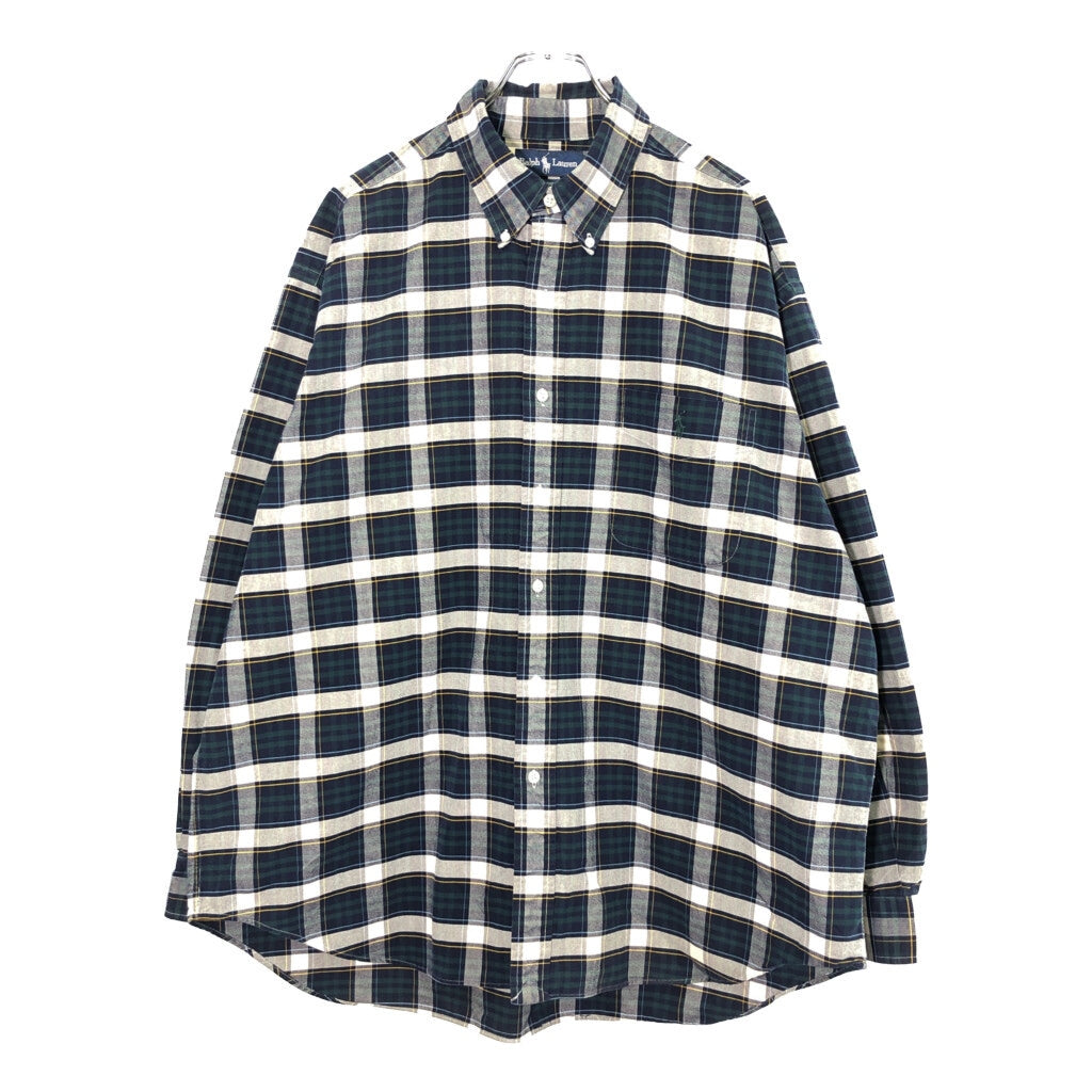 90s RALPH LAUREN BIG SHIRT Check Shirt