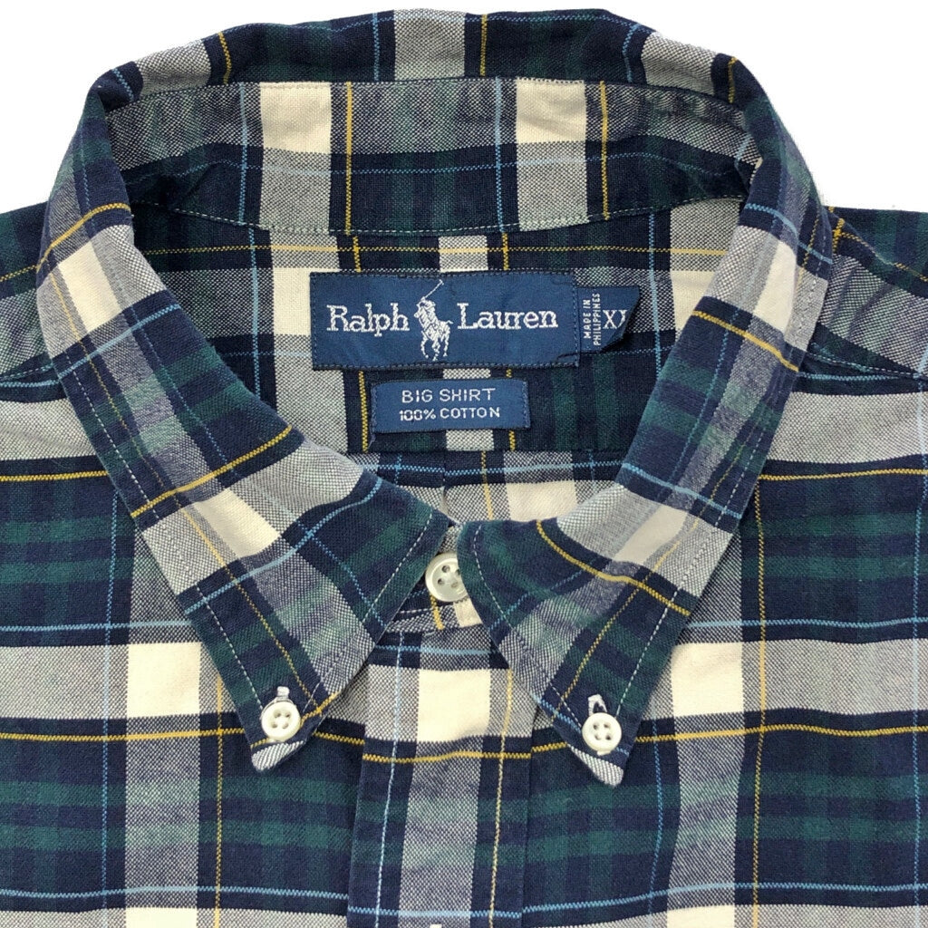 90s RALPH LAUREN BIG SHIRT Check Shirt