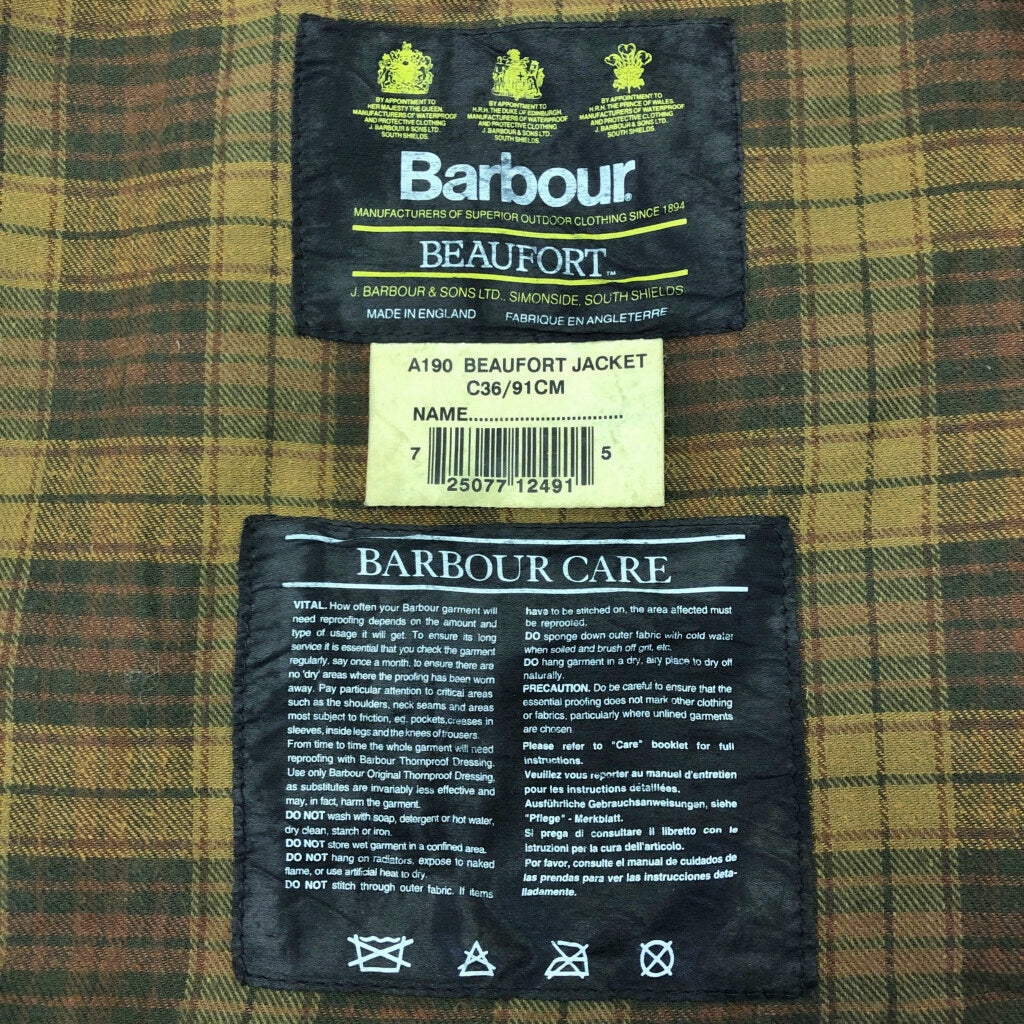 90s Barbour BEAUFORT Oiled Jacket