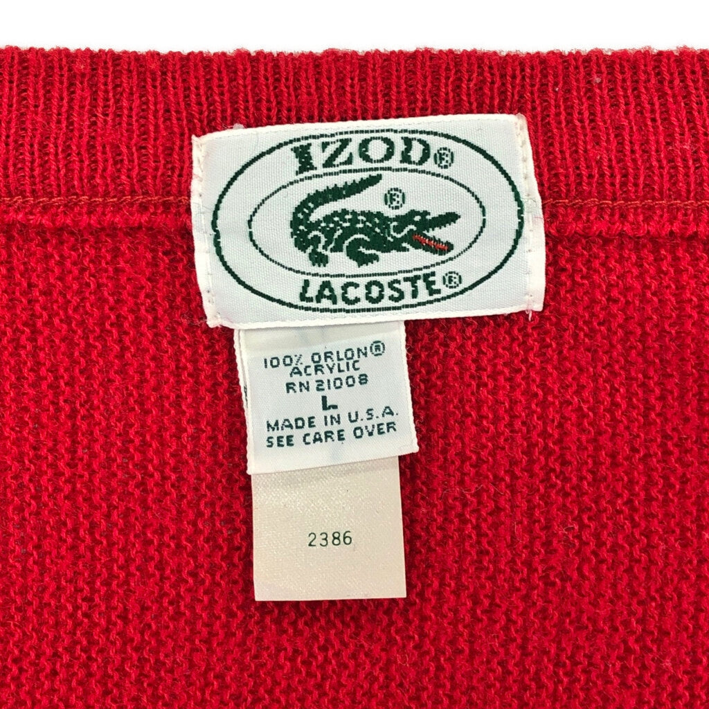 80s IZOD LACOSTE V-Neck Sweater