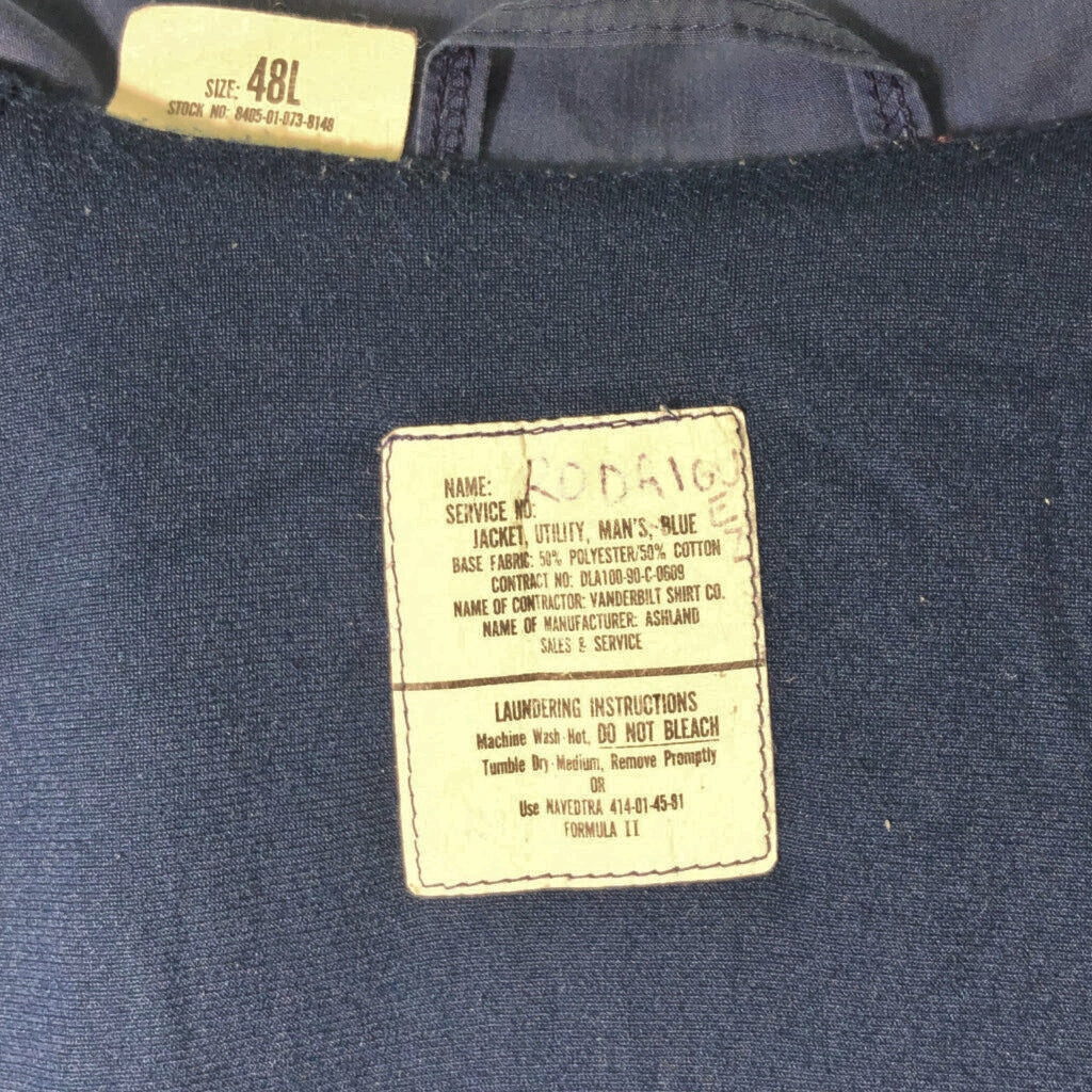 90s U.S. NAVY Utility Jacket Military Jacket