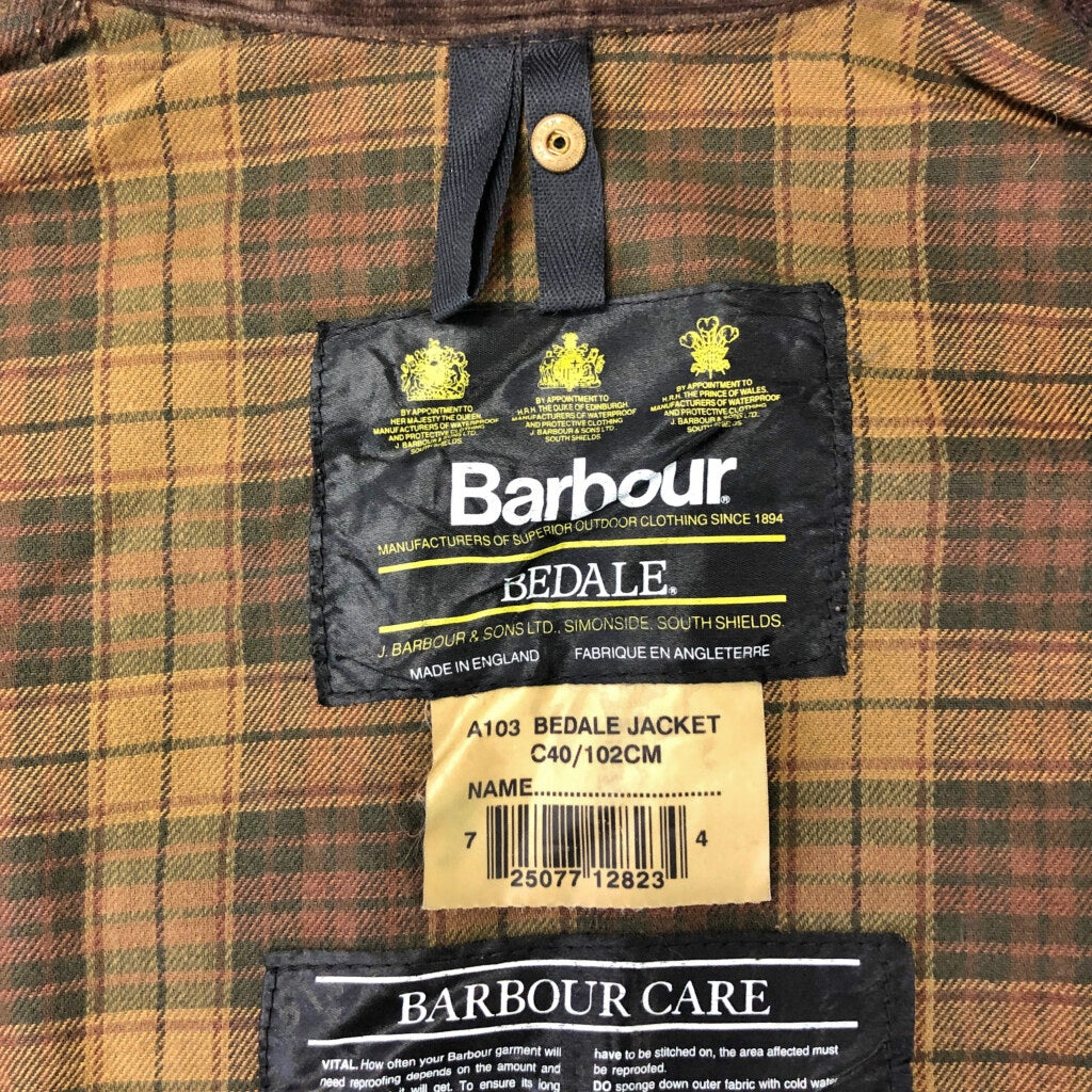 90s Barbour BEDALE Oiled Jacket