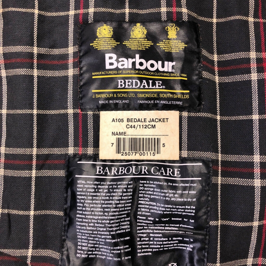 90s Barbour BEDALE Oiled Jacket