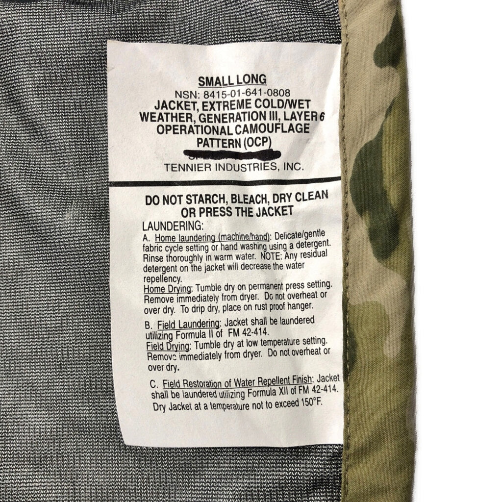 U.S. ARMY ECWCS GEN3 Level6 Hardshell Military Jacket