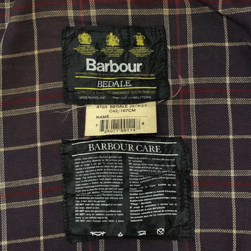90s Barbour BEDALE Oiled Jacket