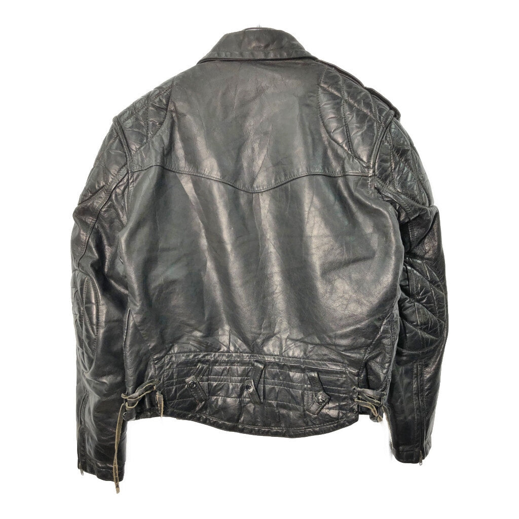 70s LEATHER FOREVER Double Riders Leather Jacket