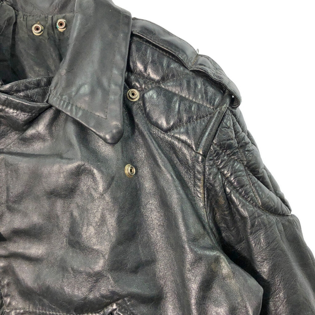 70s LEATHER FOREVER Double Riders Leather Jacket
