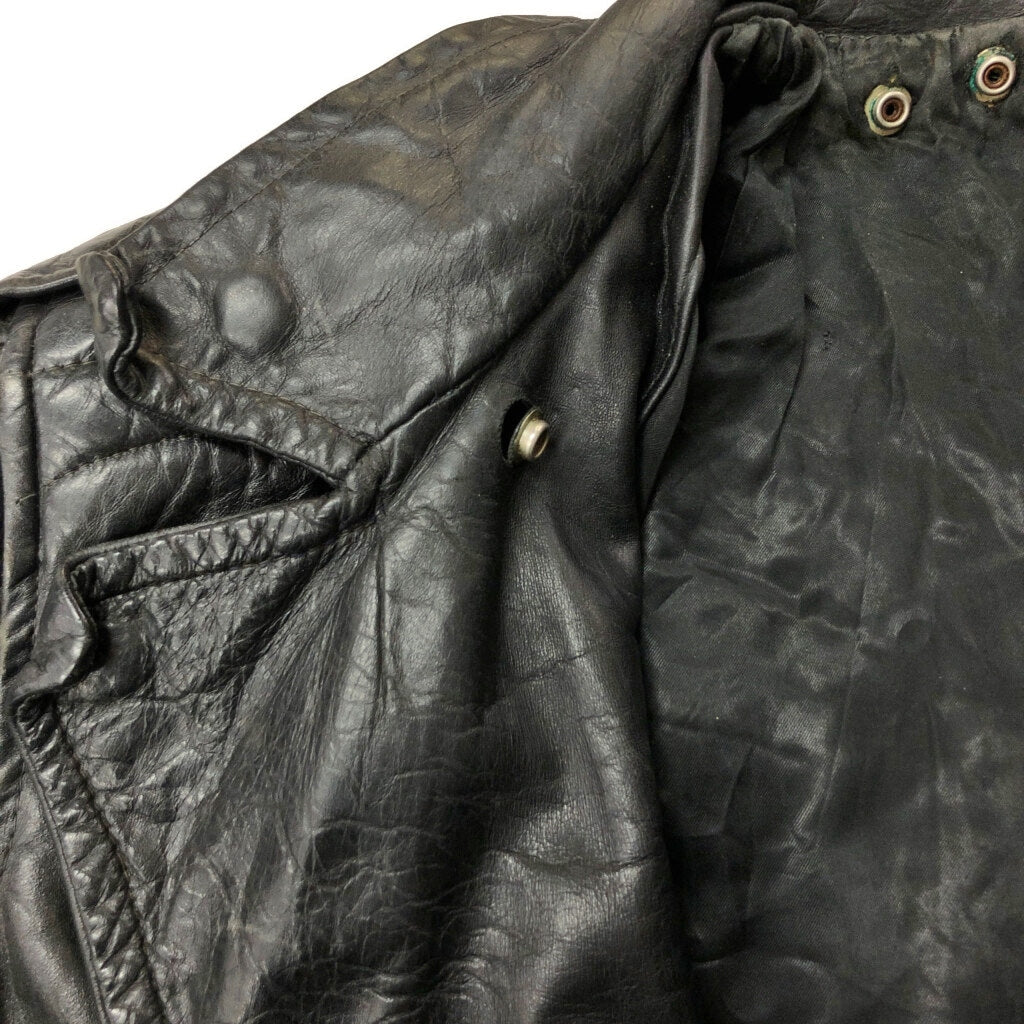 70s LEATHER FOREVER Double Riders Leather Jacket