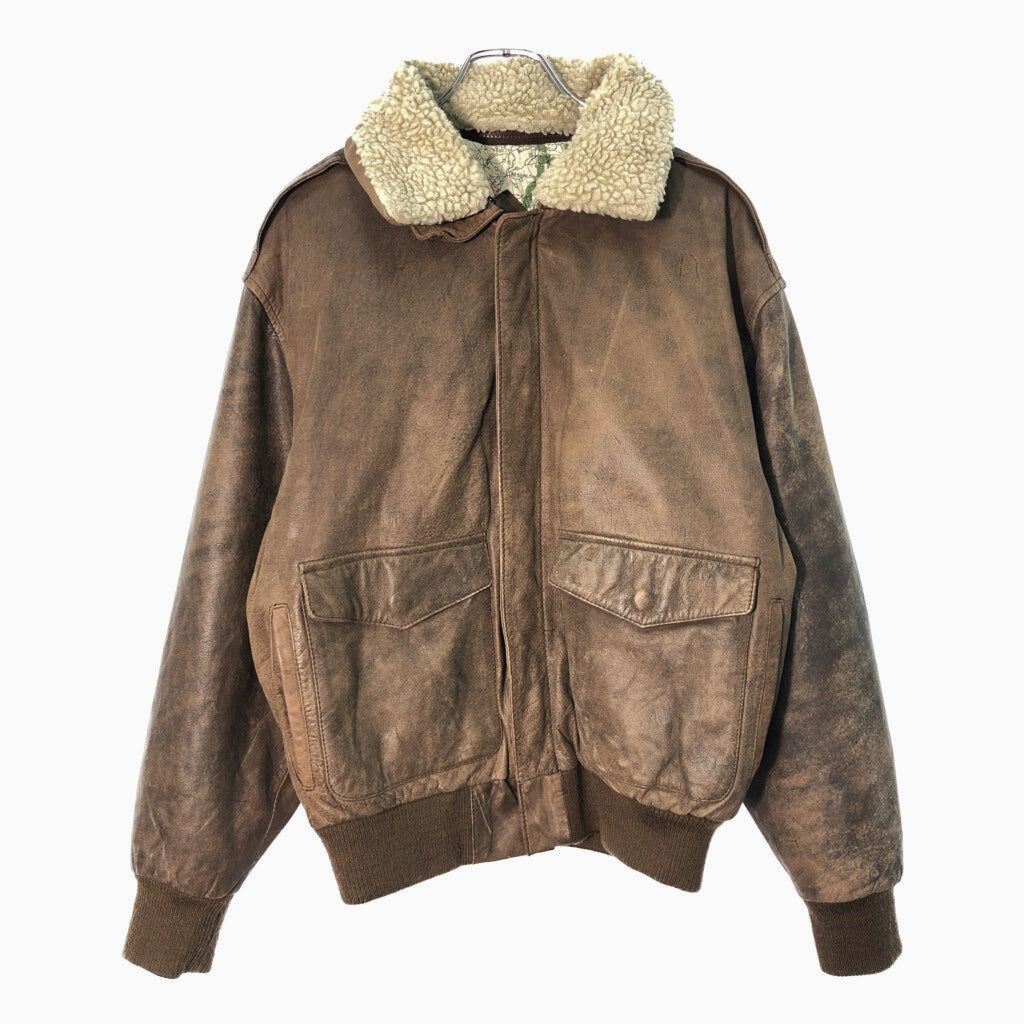CHARLES KLEIN Flight Jacket Leather Jacket