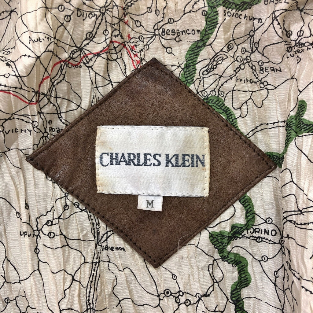 CHARLES KLEIN Flight Jacket Leather Jacket