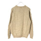 carraigdonn Aran Knit Crewneck Sweater