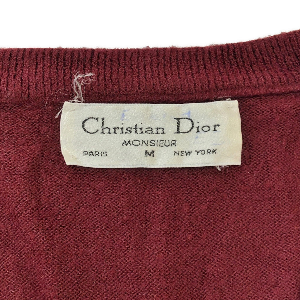 80s Christian Dior Monsieur V-Neck Sweater