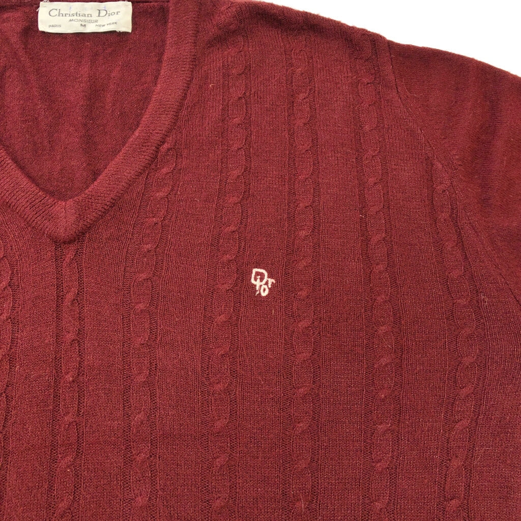 80s Christian Dior Monsieur V-Neck Sweater