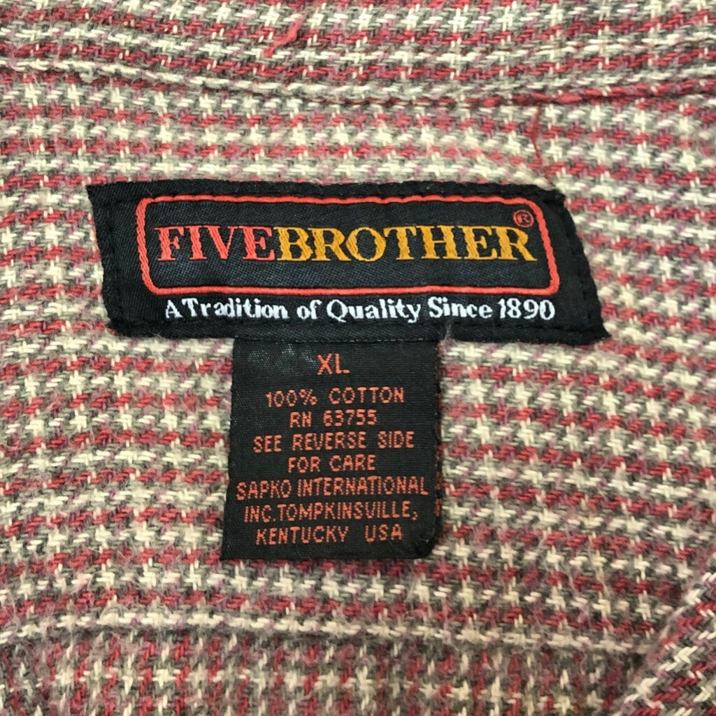 FIVE BROTHER Flannel Shirt